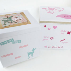 geboortedoos bewaardsoo kraamcadeau met naam
