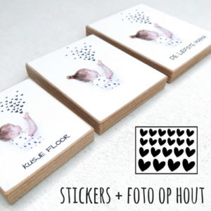Fotocadeau kushandje op hout vaderdag