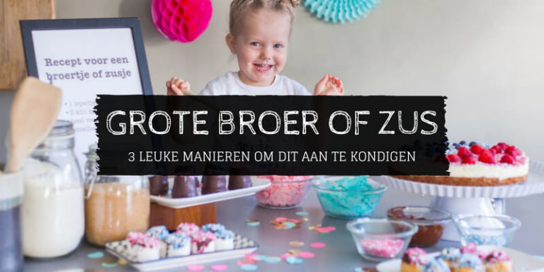 Leuke manieren om zwangerschap bekend te maken - komst broertje zusje