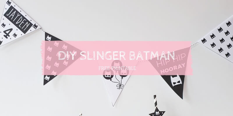 DIY slinger batman feestje inspiratie