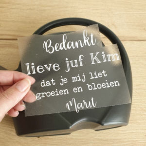 Juffen cadeau zelfmaken