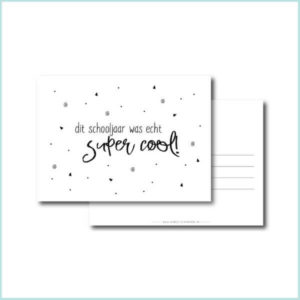 Kaart einde van het schooljaar