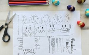 DIY Printable pasen hazen bakjes