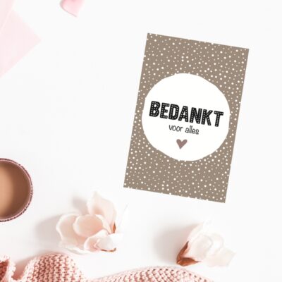 Kaart - Bedankt